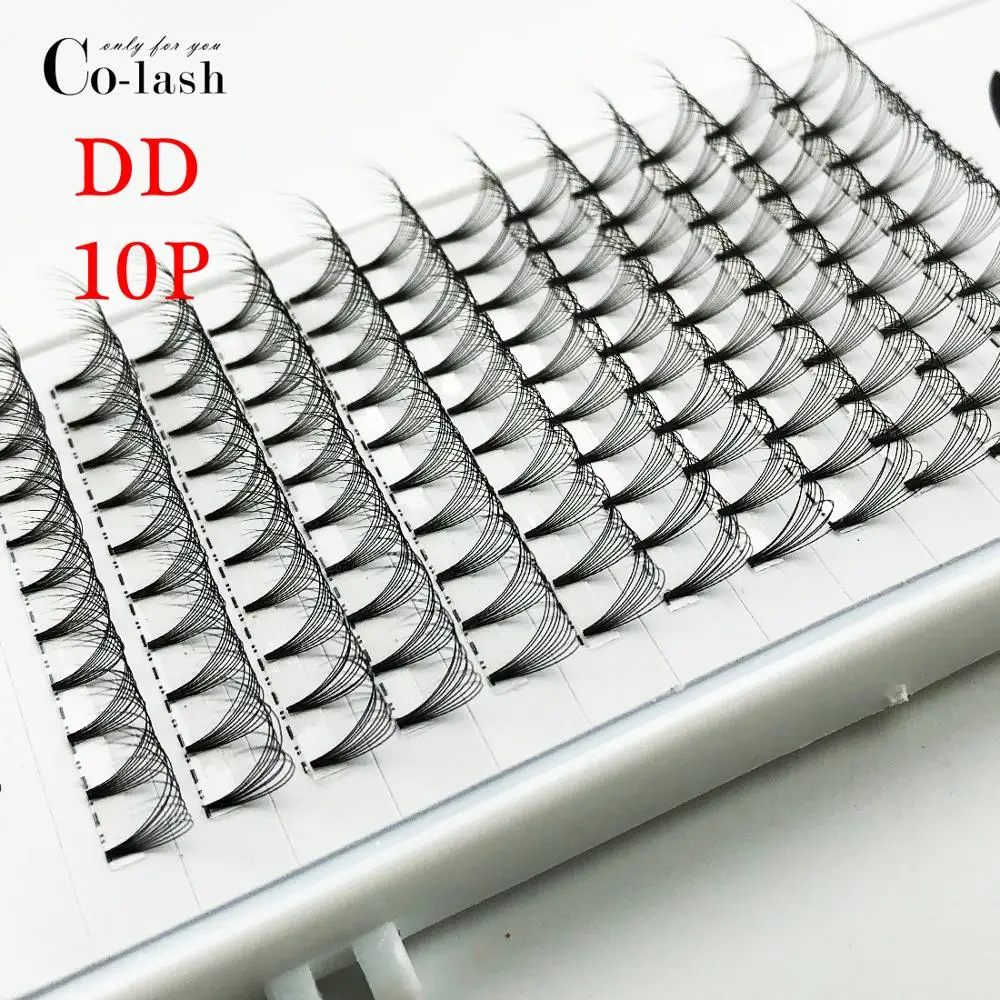 Готовые русские объемные ресницы Colash 3d/4d/5d/6d норковые короткие готовые для