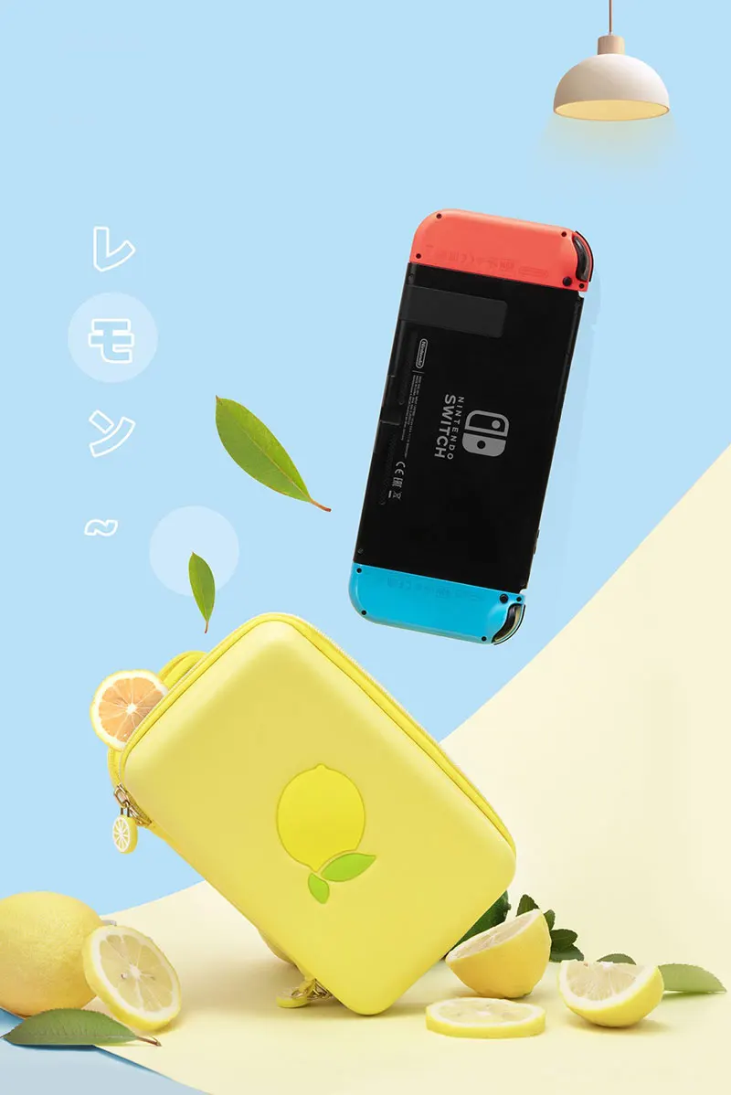 Портативный чехол-сумка для nintendo Switch, Сумка с лимоном, EVA, Жесткий Чехол, корпус NS, коробка для хранения, аксессуары для игровой консоли kingd Switch