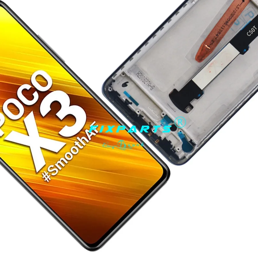 

Black for 6.7'' Xiaomi Poco X3 LCD Display Touch Screen With Digitizer Assembly Replacement Parts Poco X3 M2007J20CG LCD display