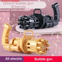 bubble gun toys gatling automatic soap water bubble machine for children toddlers indoor outdoor wedding bubble toys