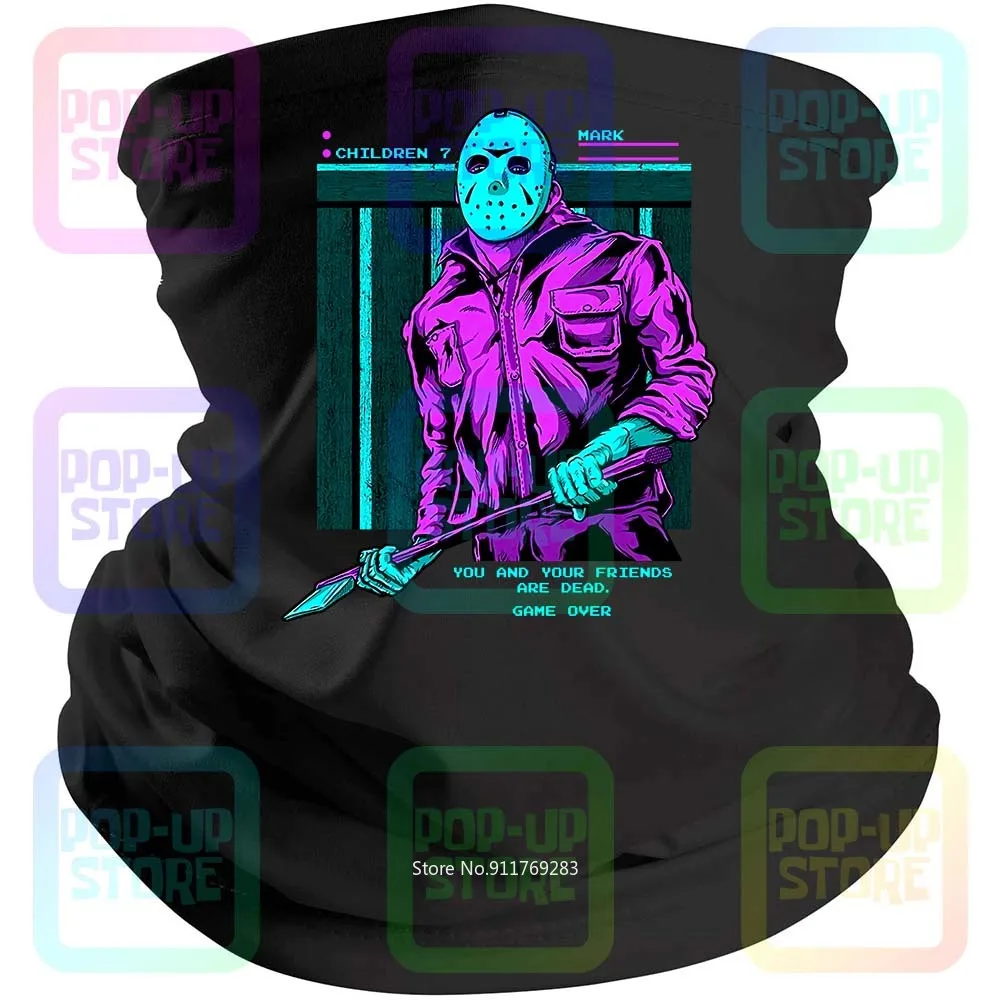 Пятница 13Th Ретро Джейсон рэш игры испуга тряпки Стиль средний черный Бандана