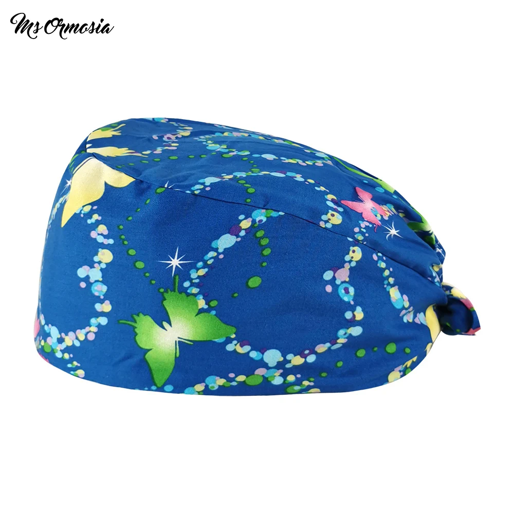 

Шапочка унисекс, синяя, Пыленепроницаемая, с принтом, 100% хлопок
