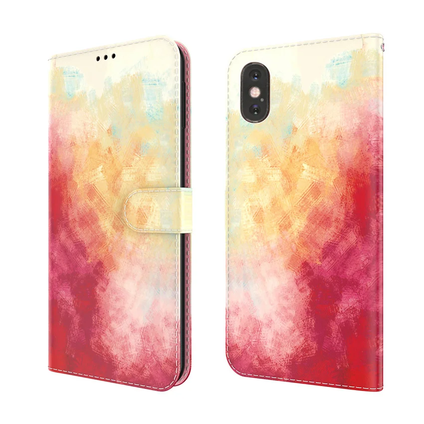 Чехол-книжка для iPhone 6 7 8 SE 2 6S Plus 12 11 Pro X XS XR Max кожаный | Мобильные телефоны и