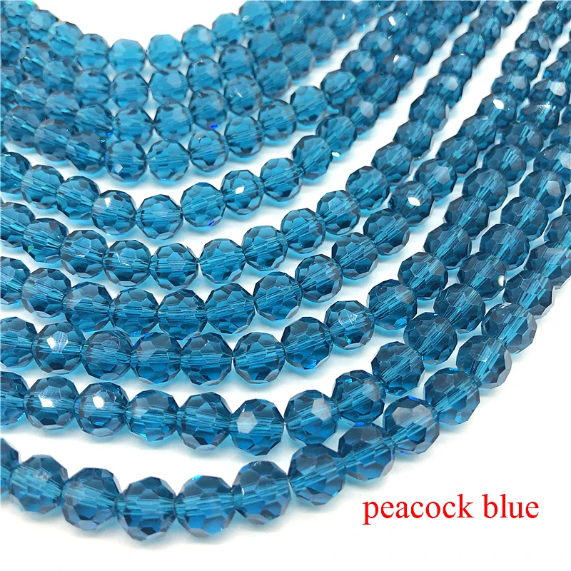 30 шт. граненые круглые бусины 8 мм кораллового розового цвета для изготовления