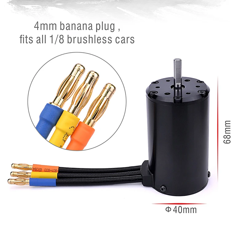 SURPASSHOBBY 4068 2050KV бесщеточный мотор водонепроницаемый безсенсорный+ 120A ESC для 1:8 RC Drift Racing внедорожный альпинистский автомобиль