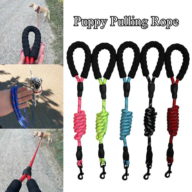 

Large Dog Reflective Rope Durable Large Dog Leash Walking Big Dog Collar Strengthen Traction Harness Round Durable Pet Supplies