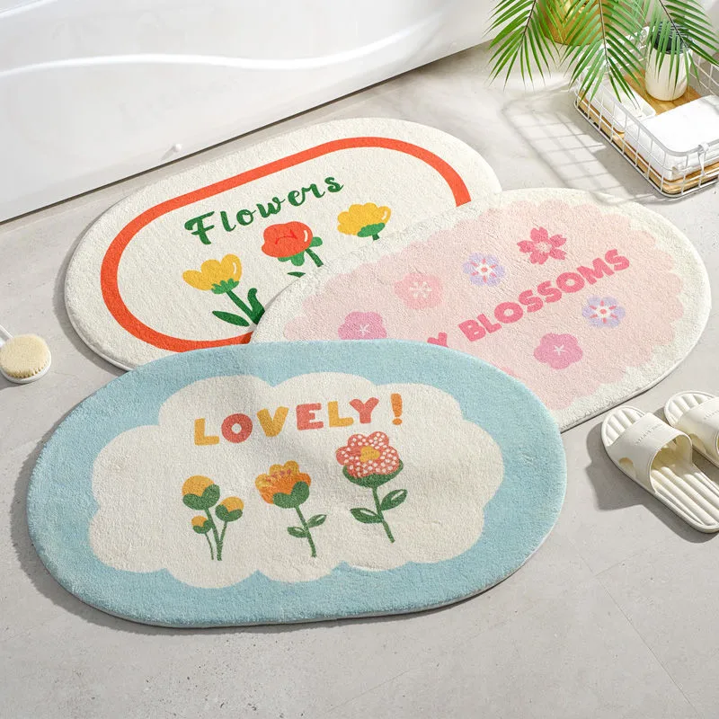 

Cute Carpets for Living Room Decoration Chambre Femme Bathroom Mat Decoration Small Rug for Bedroom Tapetes Para Sala De Estar