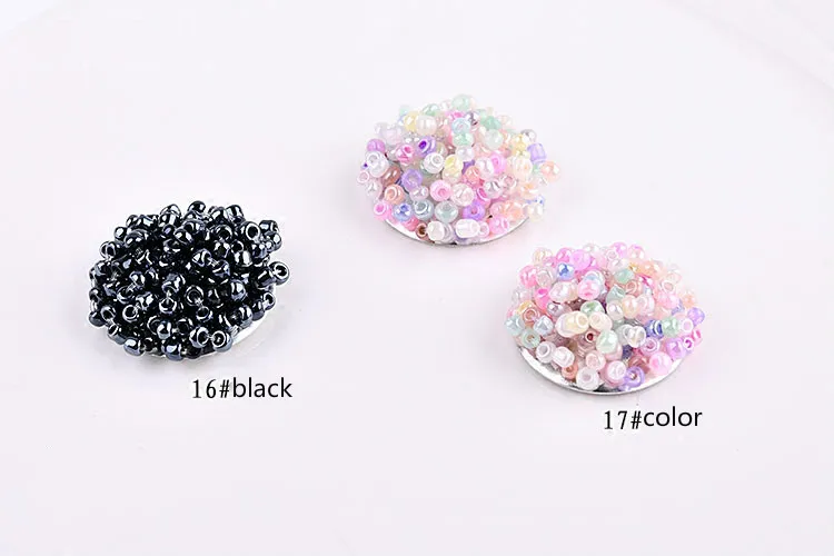 Сделай Сам рисовый шар ручной работы плоский сборка круглые цветы dis серьги для