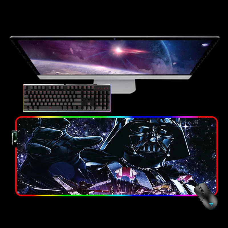 

Rgb Mouse Pad Star Large Backlight Pad Mouse Mats Xxl Gaming Keyboard Deskmat Warss Mousepad Gamer Keyboards Computer Mausepad