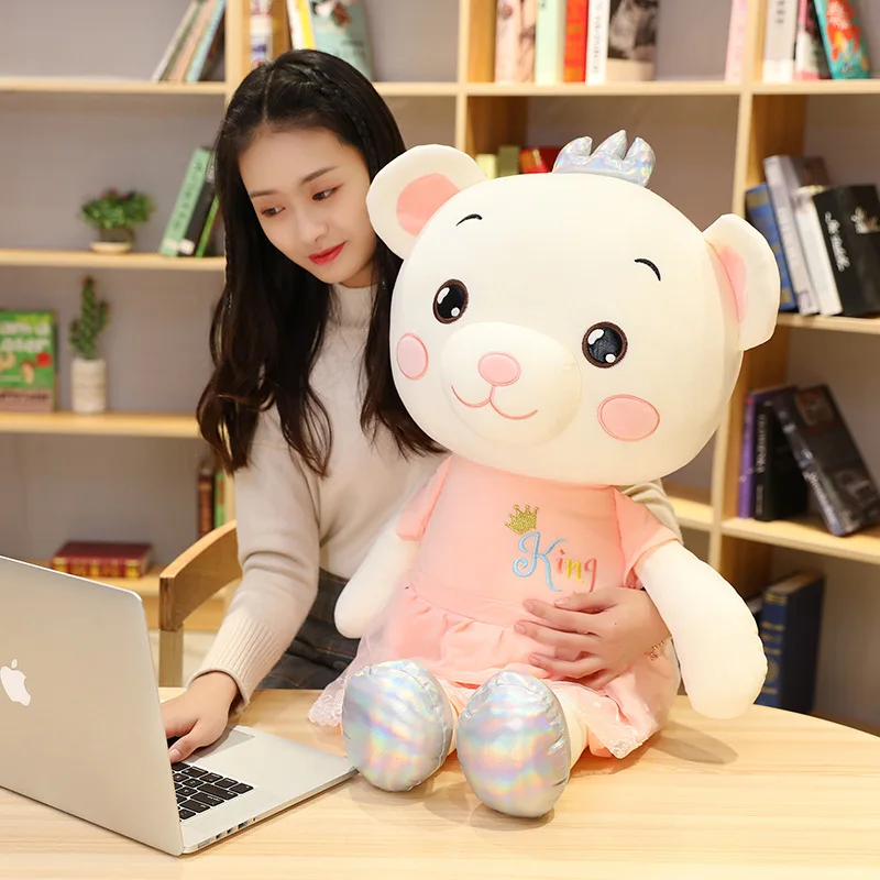 Лидер продаж мягкий Huggable принцесса медведь кукла плюшевая игрушка Мягкое