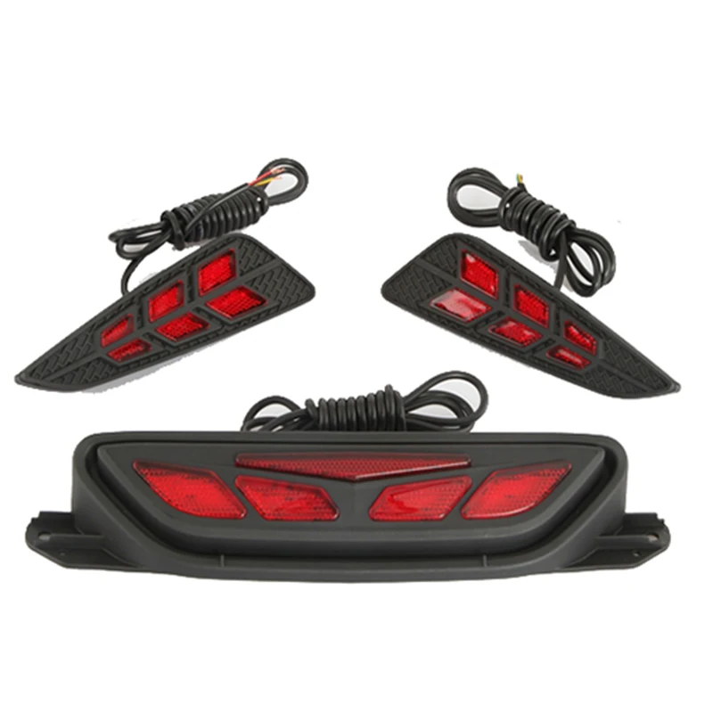 LED Rear Bumper Brake Light DRL Driving Fog Tail Sets For Toyota C-HR 2016 2017 2018 2019 | Автомобили и мотоциклы