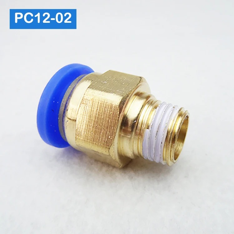 10 шт. BSPT PC6-01 PC6-02 PC8-02 PC4-m5 PC10-02 воздуха коннектор мужской шланг фитинги прямой пуш-ап в фитинги для пневматического соединения
