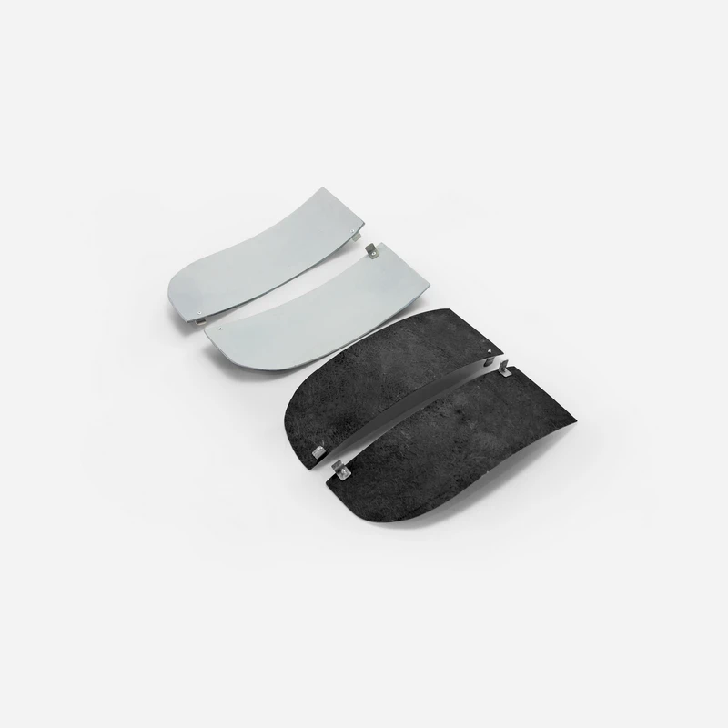Car-styling Universal JDM GT500 Style Fiberglass Rear Under Diffuser FRP Fiber Glass Bumper Splitter Drift Kit For EG EK FK FN
