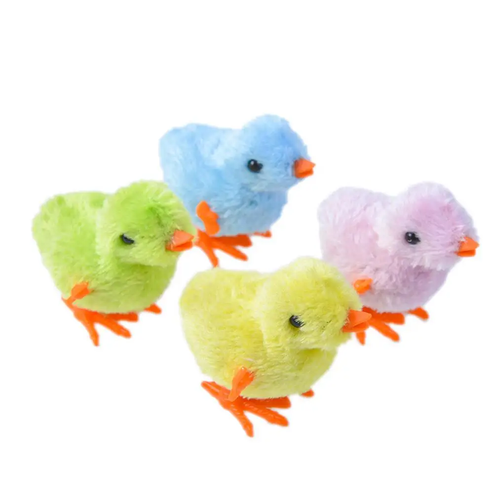 

1PC Wind Up Plush Chicken Toy Hopping Funny Chicken Kids Educational Toy Clockwork Jumping Walking Chicks Toys Kids Gift
