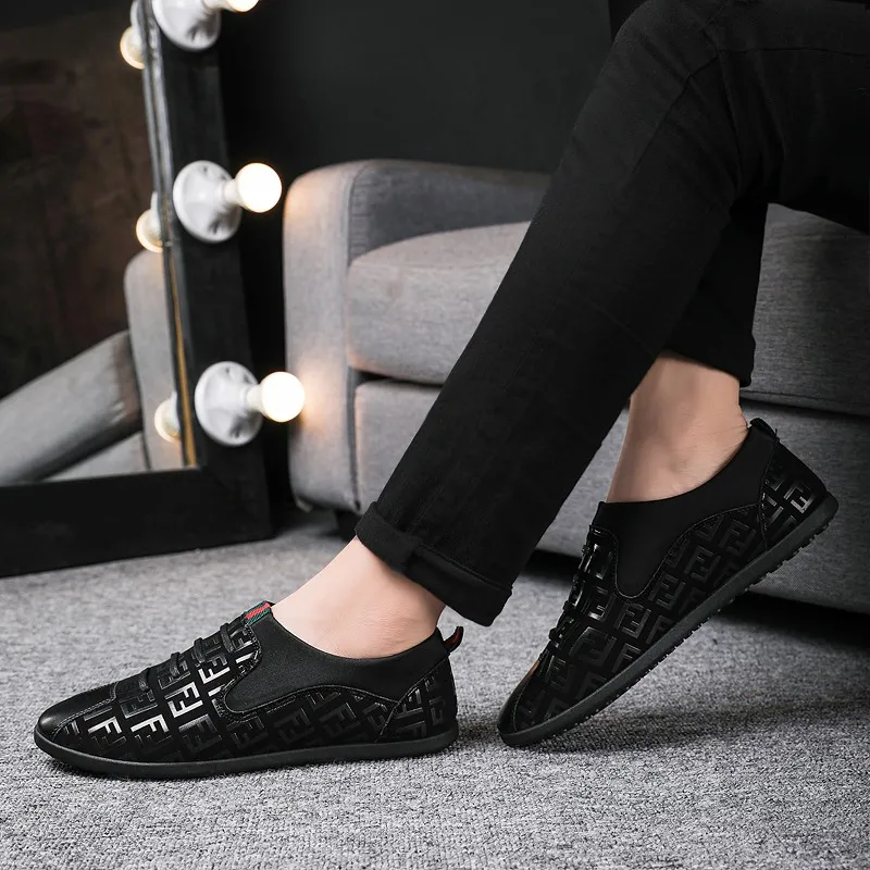 

Черные лоферы, модная спортивная обувь, мужские повседневные кожаные лоферы, белые итальянские мужские модные стильные мужские кроссовки ...