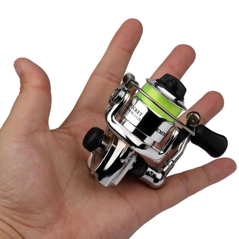 

Mini Pocket Spinning Fishing Reel 4.3:1 Metal Wheel Small Reel Aluminum alloy spinning reel