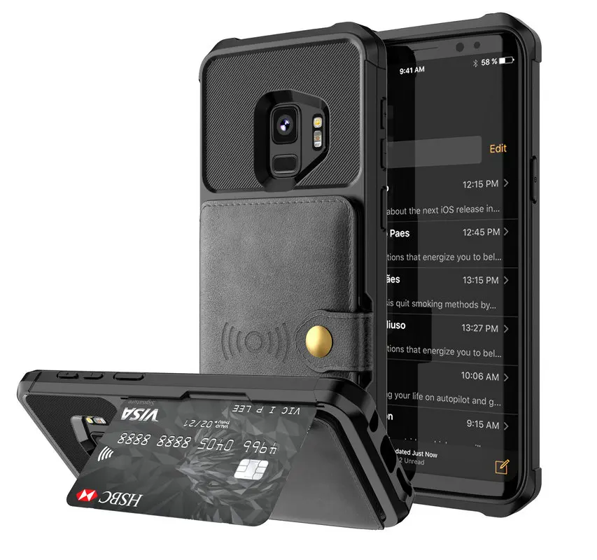 Luxury Case for Coque Samsung S10Plus Case Samsung Note 10 Plus S10+ Note9 Flip Etui for Samsung Note 9 Case Galaxy S10e Note10