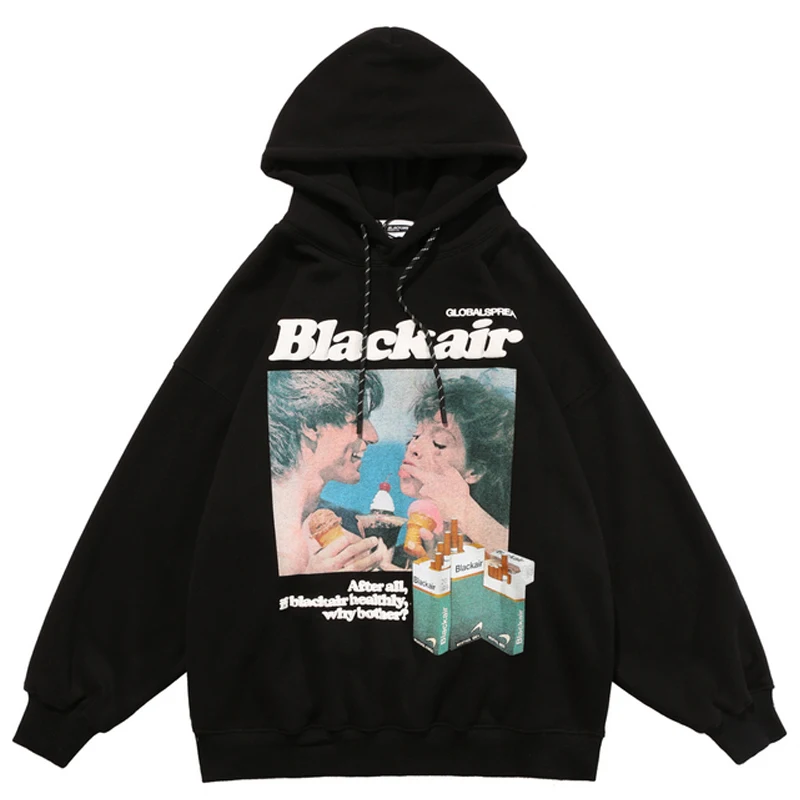 

Мужская толстовка на молнии с графическим принтом, Свитшот унисекс, Зимний пуловер оверсайз в стиле ретро, Женская хлопковая флисовая толст...