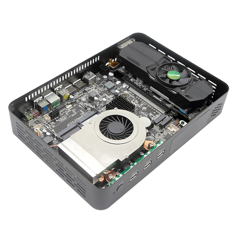 Intel мини игровой компьютер i3 9100F i5 9400F Gigabyte Nvidia GTX1050TI 4G Windows 10 Настольный компьютер 2 HDMI 2,0 1* DP 1* DVI