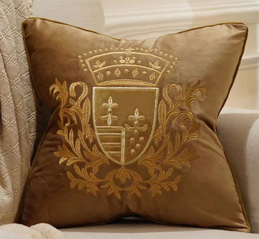 Европейская американская барочная Подушка/Чехол almofadas для взрослых синяя