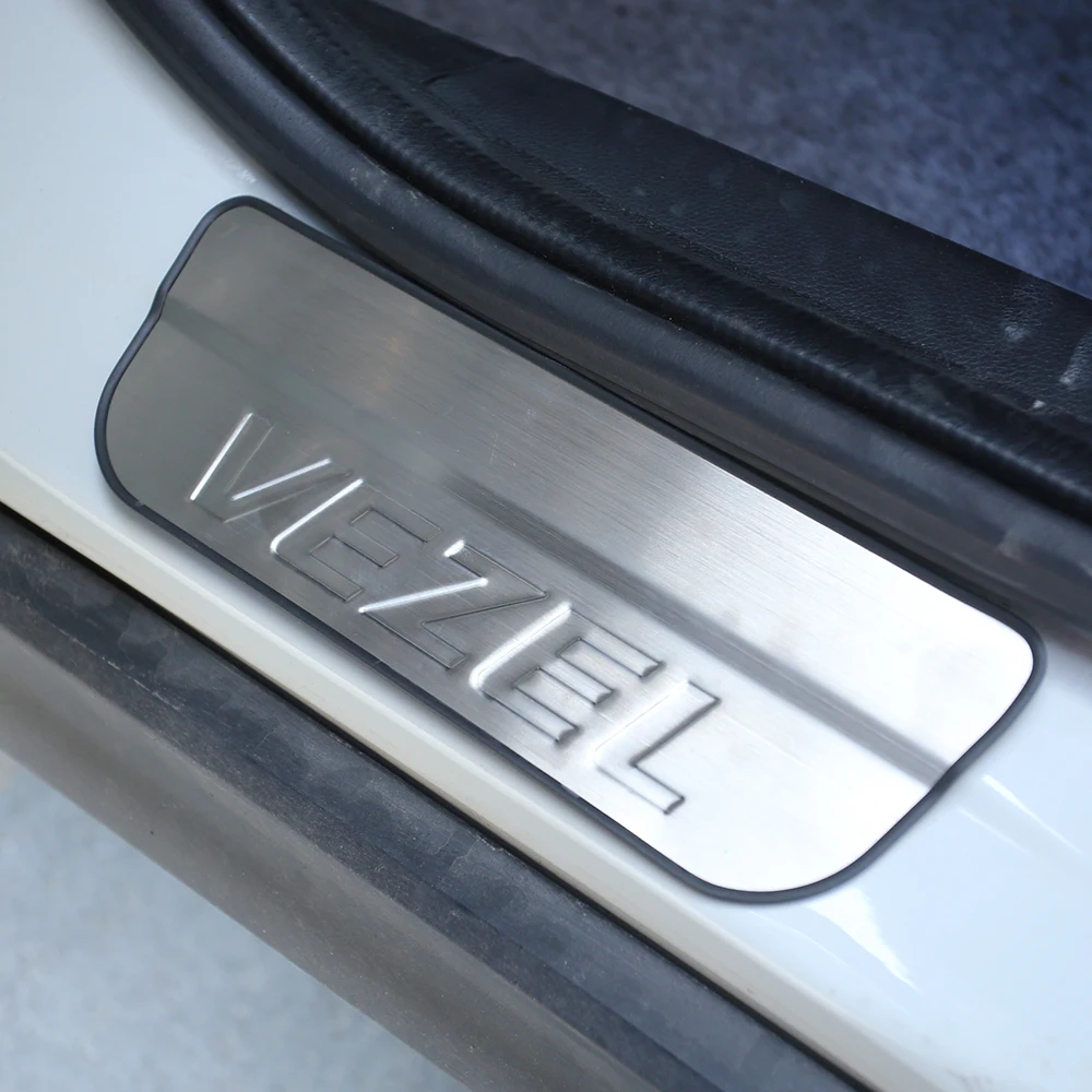 Защитная Накладка на порог из нержавеющей стали для Honda Vezel 2015 - 2021 |