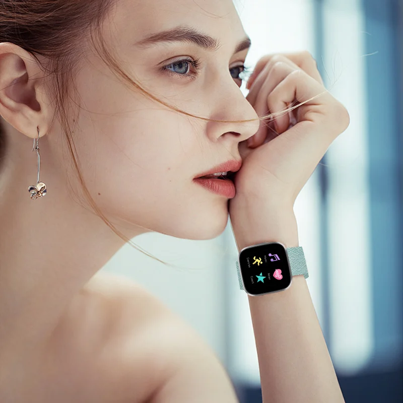 Холщовый ремешок для умных часов Fitbit Versa нейлоновый холщовый браслет аксессуары