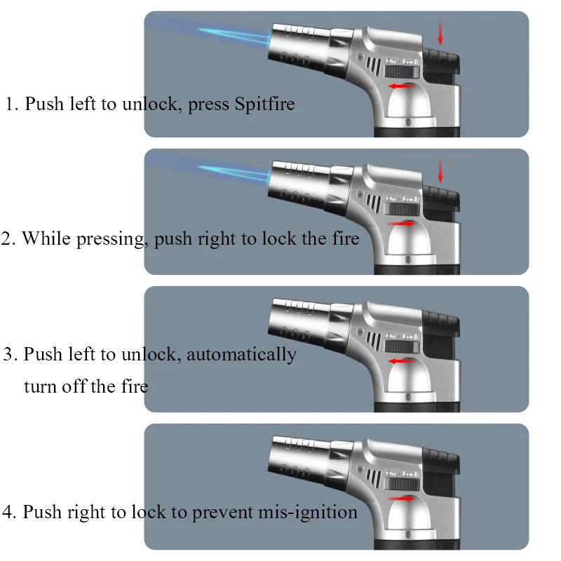 Многоразовая кухонная подсветка с безопасным замком струйфонарь жигалка и