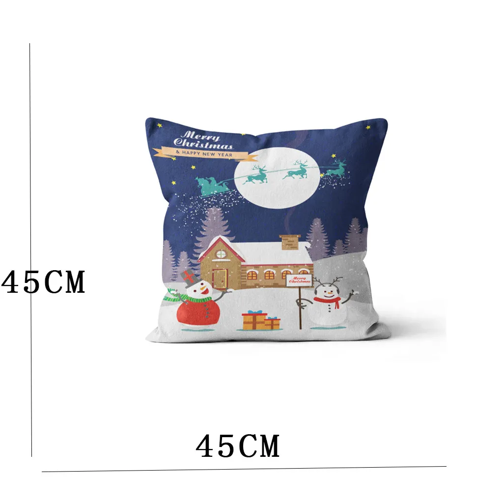 Рождественский подарок наволочки милый мультфильм Санта Клаус наволочка для