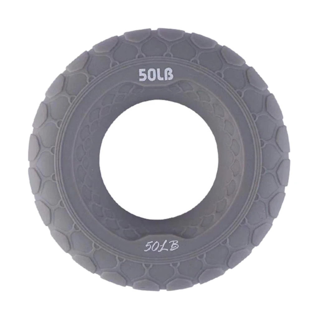 

Portable 50LB 3" Hand Wrist Gripper Ring Muscle Power Training Exerciser Gray