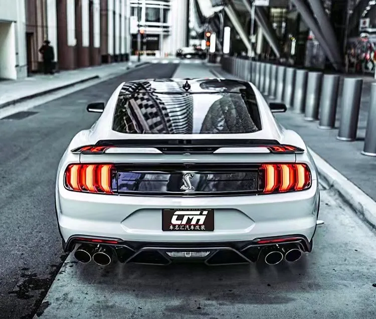 Высококачественный спойлер из натурального углеродного волокна для Ford Mustang 2015 2016