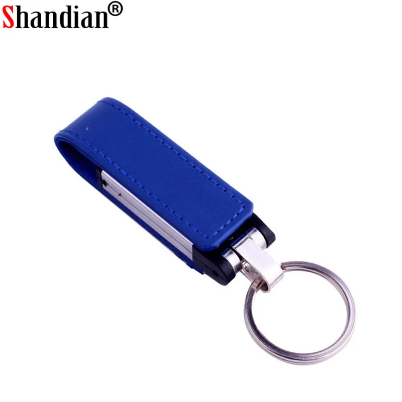 10 шт. Бесплатный цветной логотип SHANDIAN кожаный металлический USB креативный 4 ГБ 8 16