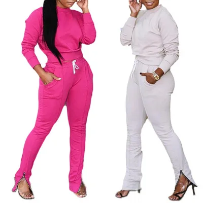 Однотонные модные повседневные спортивные брюки карандаш на молнии. Поясной