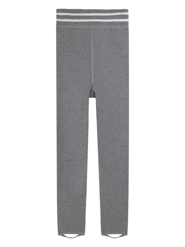 

Gray leggings women's outer wear autumn and winter new black versatile high waist leggings plus velvet warm pants