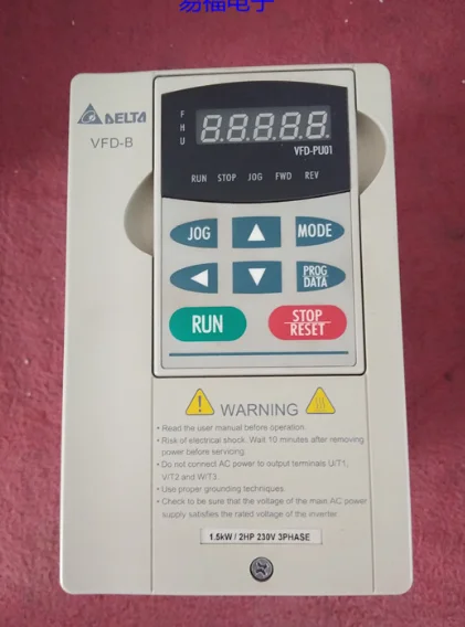 

Новый Трехфазный 220 В 400 кВт 2HP 7A Гц VFD015B23A VFD-B инвертор электродвигатель переменного тока