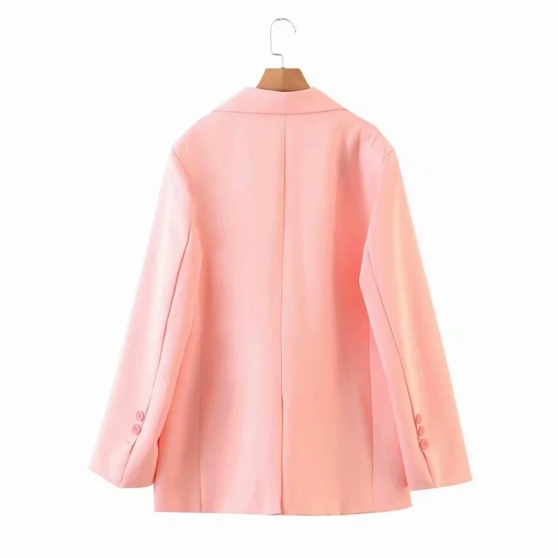 

Toppies Leisure Blazer Women Thin Suit Jacket Single Breasted Pink Blazer Candy Color Female Jacket