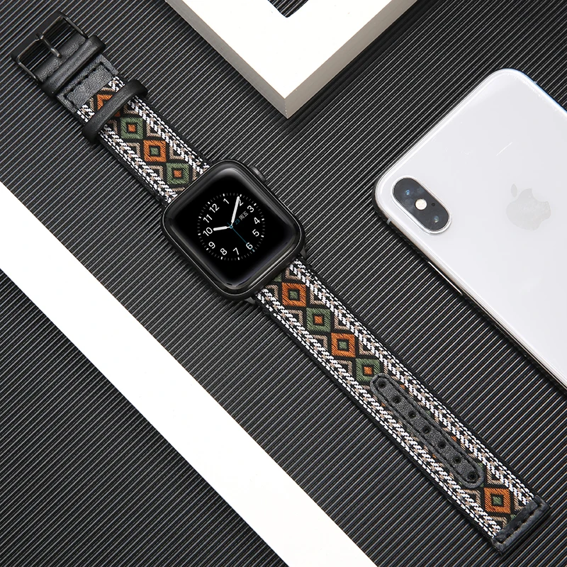 Нейлон+ натуральная кожа ремешок для apple watch, ремешок 42 мм, 38 мм, версия apple watch 5/4 44 мм 40 мм, для iwatch, версия 3, 2, 1 браслет аксессуары