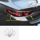 Для Mazda 3 Mazda3 Axela M3 Sedan 2019 2020 2021 корпус автомобиля ABS крышка отделка задний фонарь рамка ЛАМПЫ ЗАПЧАСТИ капоты 4 шт.