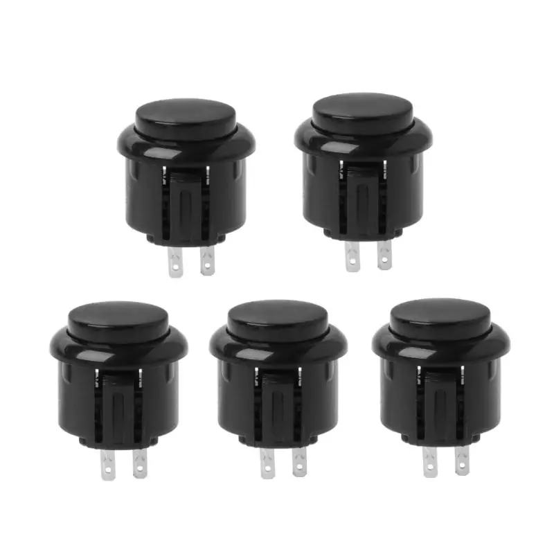 

5pcs 24mm Arcade Game Round Button Built-in Small Micro Switch For Jamma Mame
