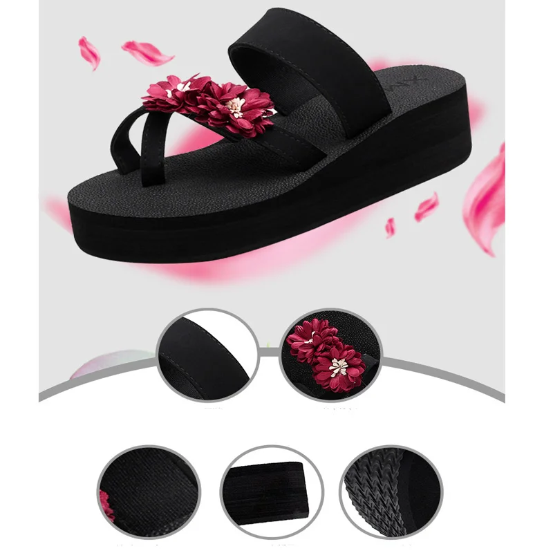 Женские уличные шлепанцы EOFK летние черные легкие Мягкие Шлепанцы из ЭВА с
