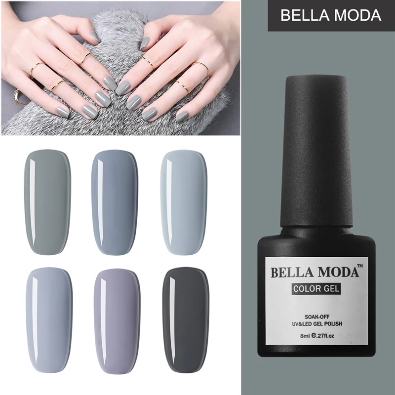 BELLA MODA 8 мл полуперманентный светодиодный гель отмачиваемый DIY маникюрный салон 84
