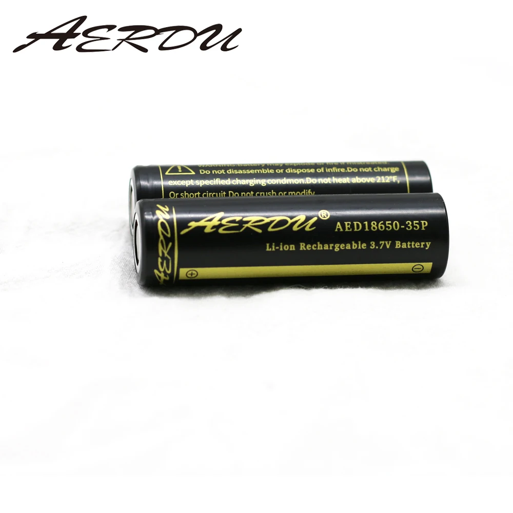 AERDU AED-35P 3500mah 18650 3,6 V 3,7 V Аккумуляторные Батареи 13A пиковый 8A непрерывный разряд литий-ионный аккумулятор INR18650-35E