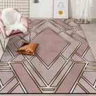 Ковры с 3D принтом из розовогосерого мрамора для гостиной, спальни, коврики для ползания, напольный ковер для детей, домашний декор, большой ковер чайный коврик для стола