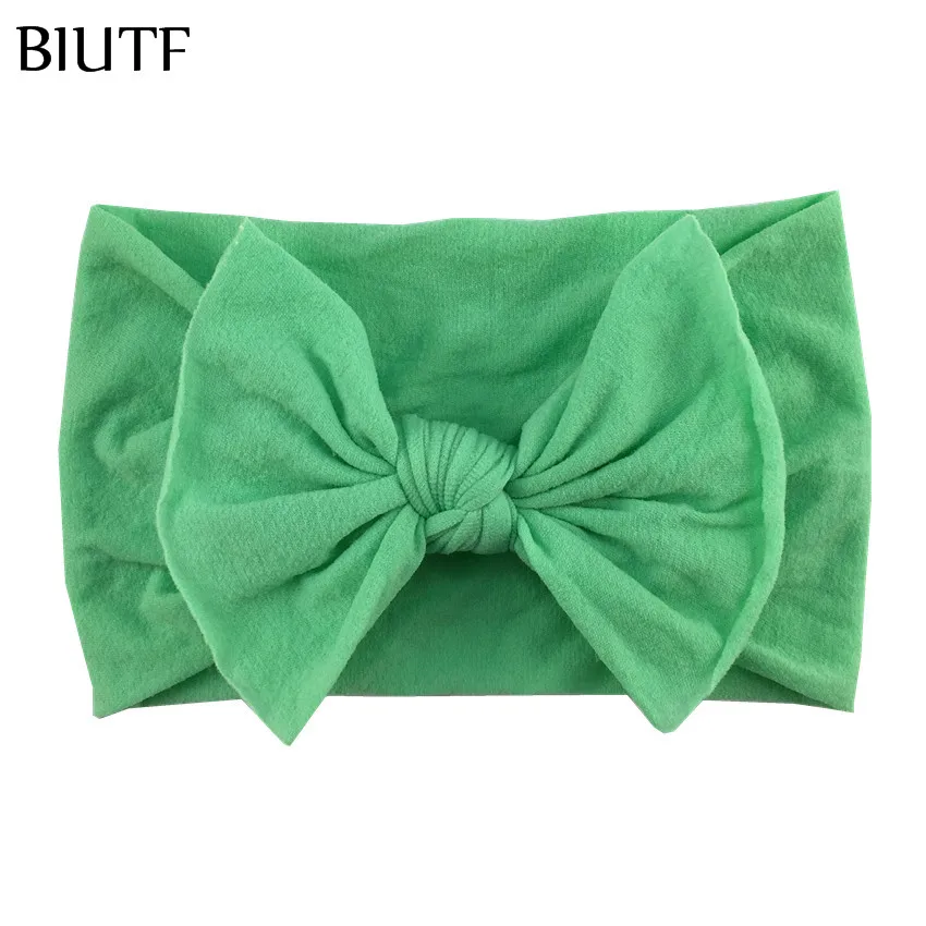 1 шт./лот мягкая эластичная нейлоновая повязка на голову с бантом 4 5 дюйма Детские