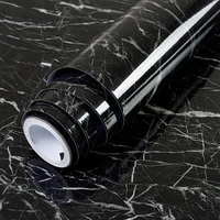 4060cm black marble self adhesive waterproof wallpaper for kitchen cabinets countertops door wall sticker pvc contact paper