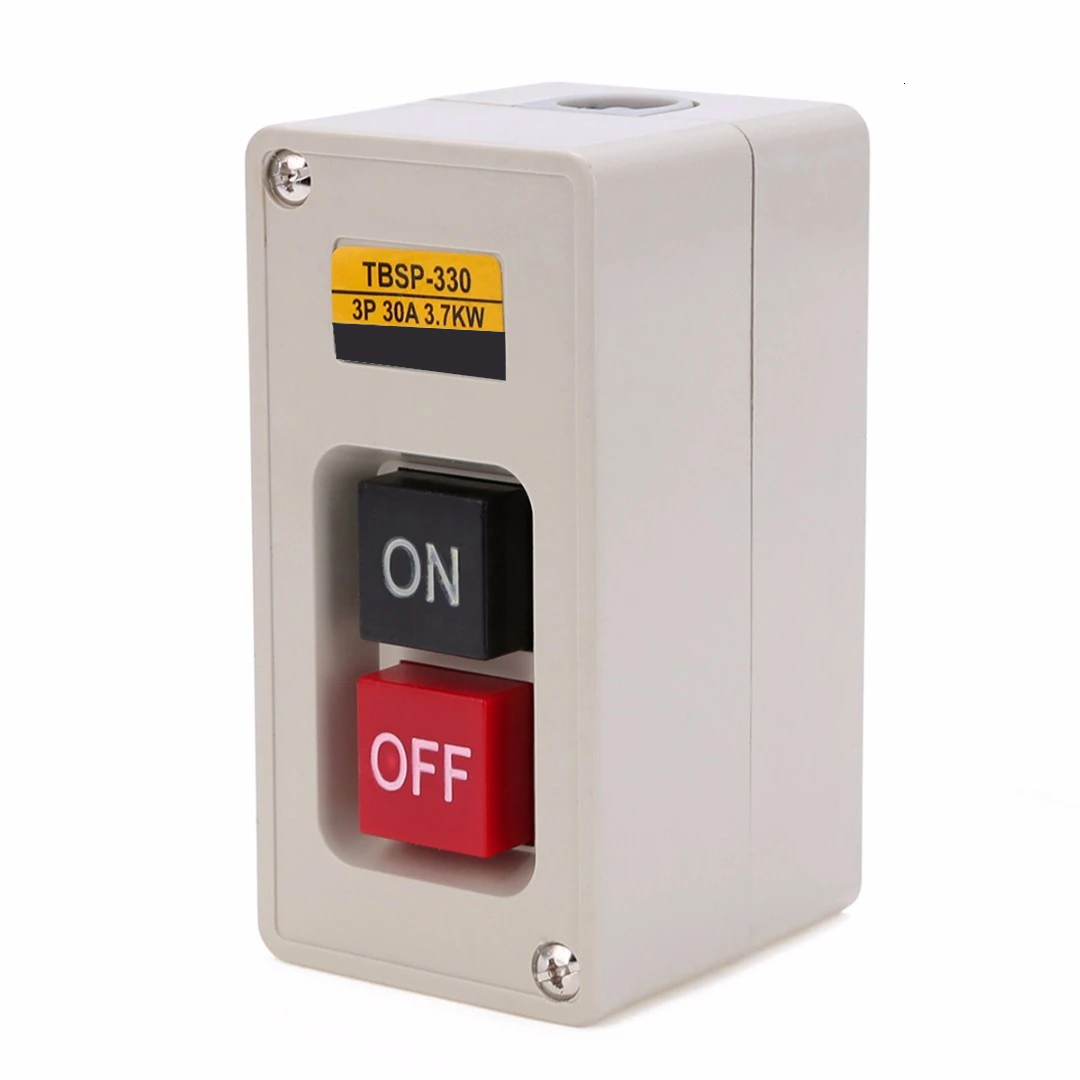 3 фазы TBSP-330 переключатель вкл./выкл. Кнопка 3.7kw энергии для механического