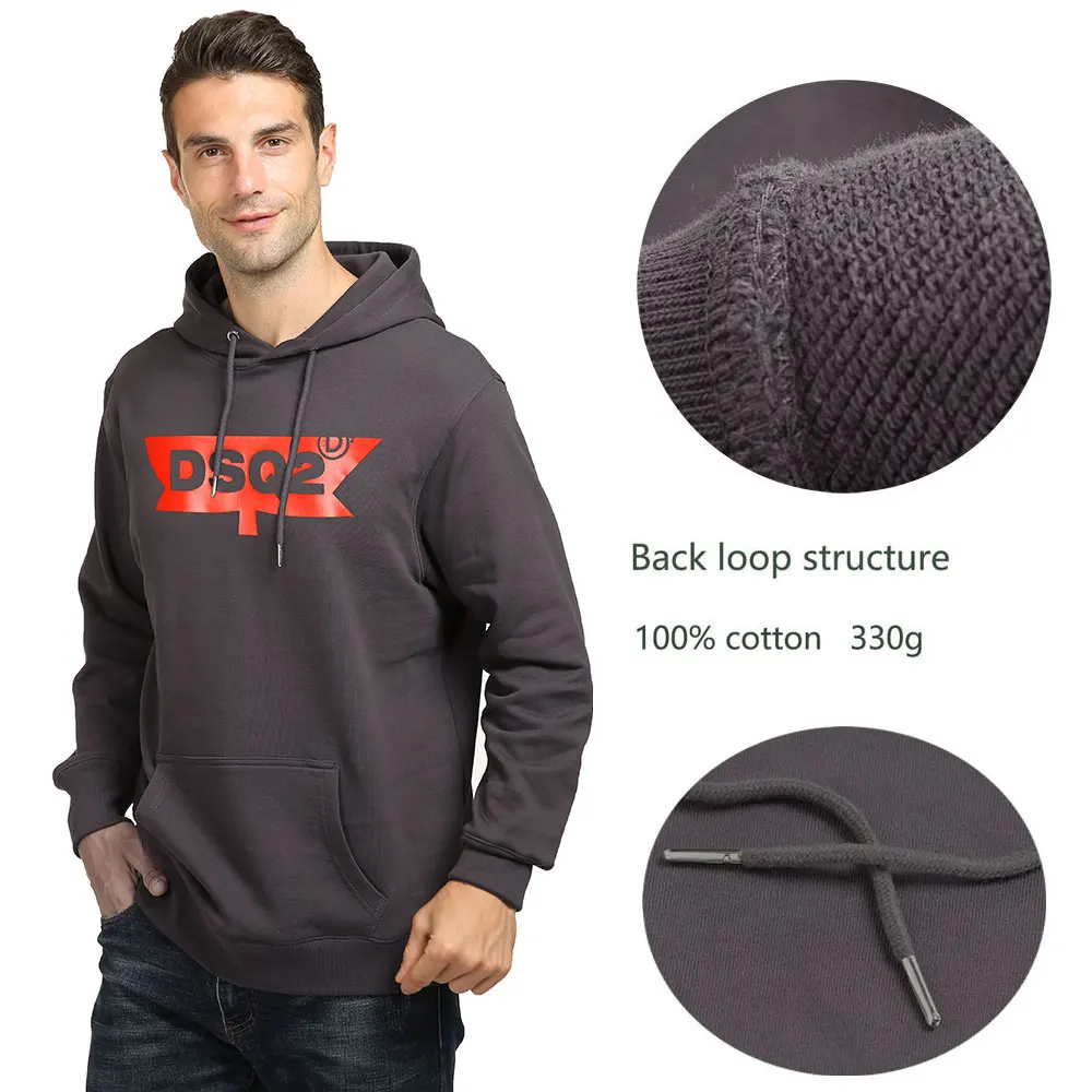

2021 Adult Winter Quality Soft Loose Thick Warm Comfortable Smooth Sweaters Back Loop Structure Pure Cotton Hoody