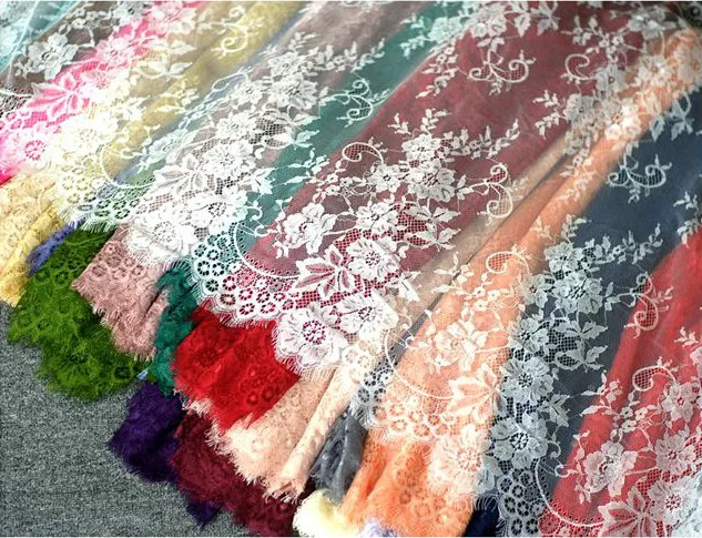 3 м/лот классический дизайн нейлоновое платье кружевная отделка мягкая черная