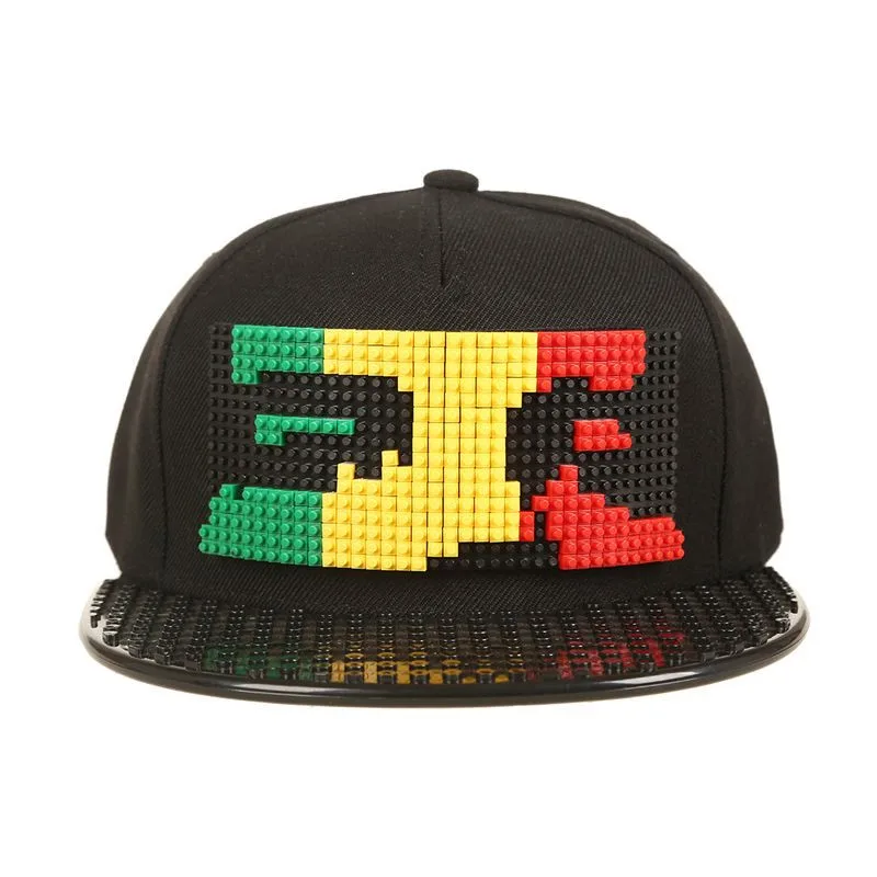Новые блоки для игр-головоломок бейсбольная кепка DIY legos Bob Marley Pixels супергерой