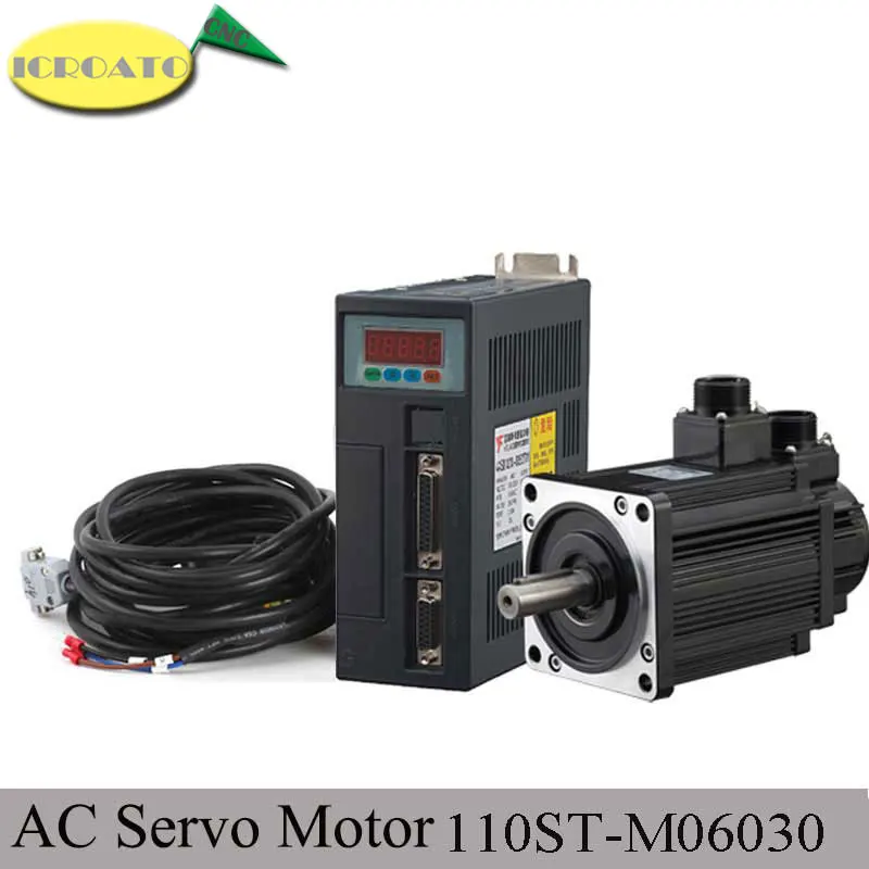 Высокое качество 1.8KW серводвигатель переменного тока 110ST M06030 6N.M 3000 об/мин