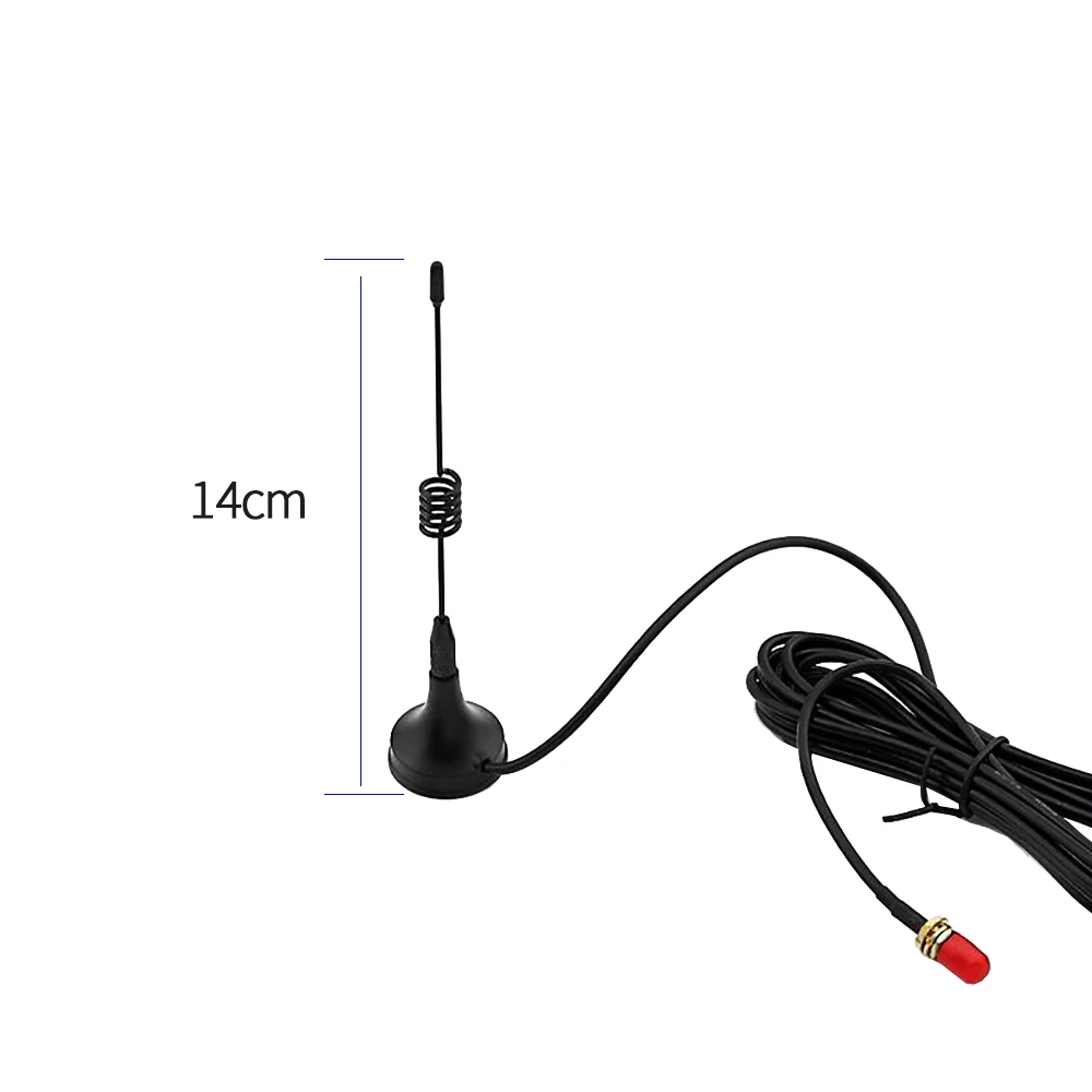 

High Quality Black GSM GPRS Small Suction Cup Antenna 137-174 400-520 MHz 3.2dbi Magnetic Base 2.5M SMA Male Plug Magnet Seat